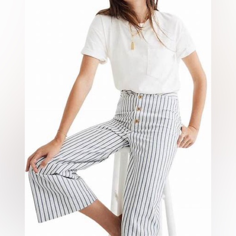 Madewell EMMETT WIDE LEG CROP Pants NWT